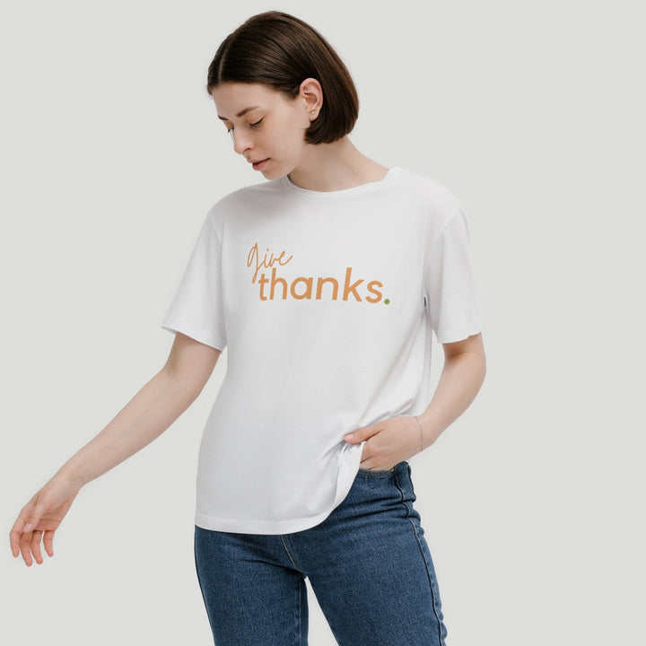 Give Thanks Tee - Emerald Promise