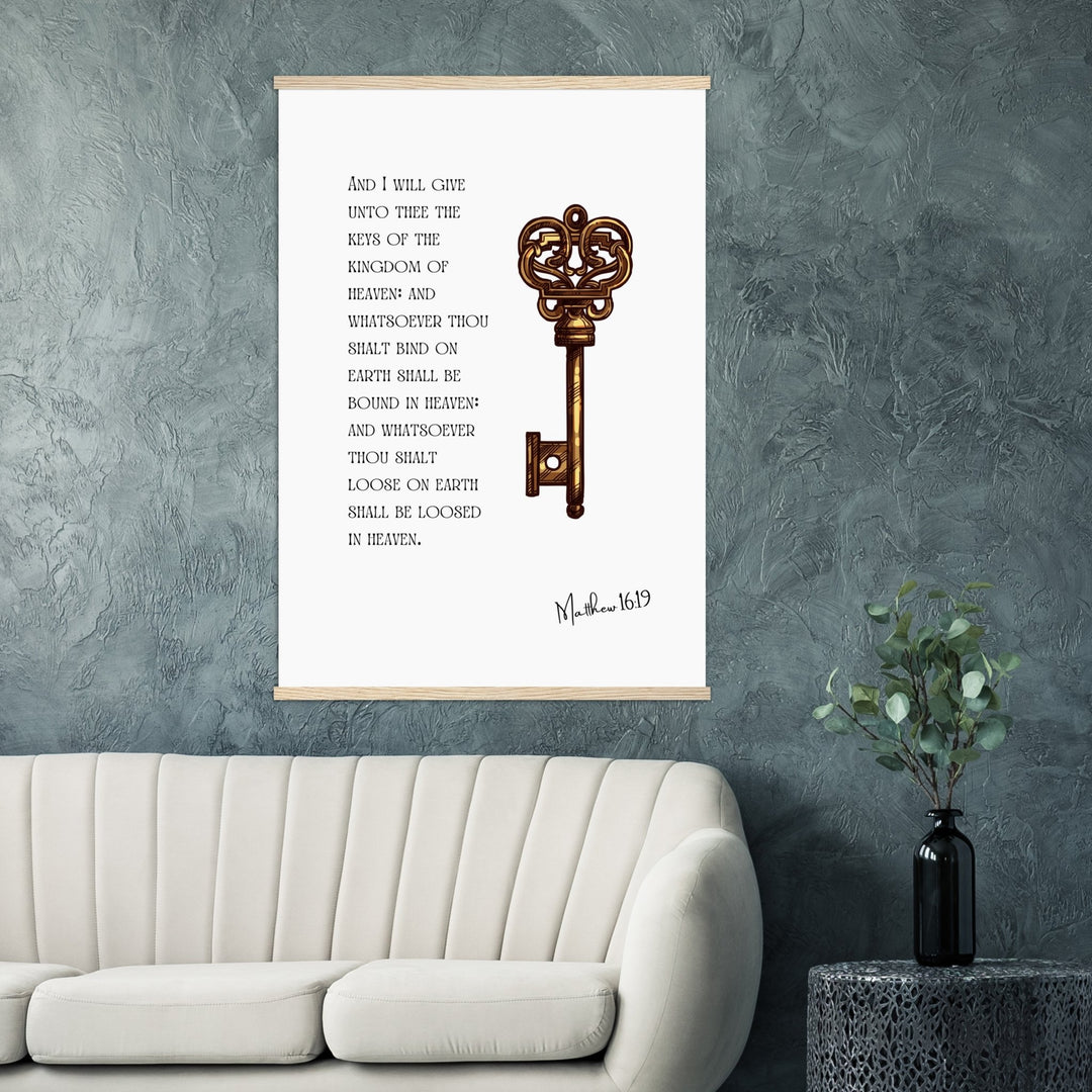 Key Poster & Hanger - Emerald Promise