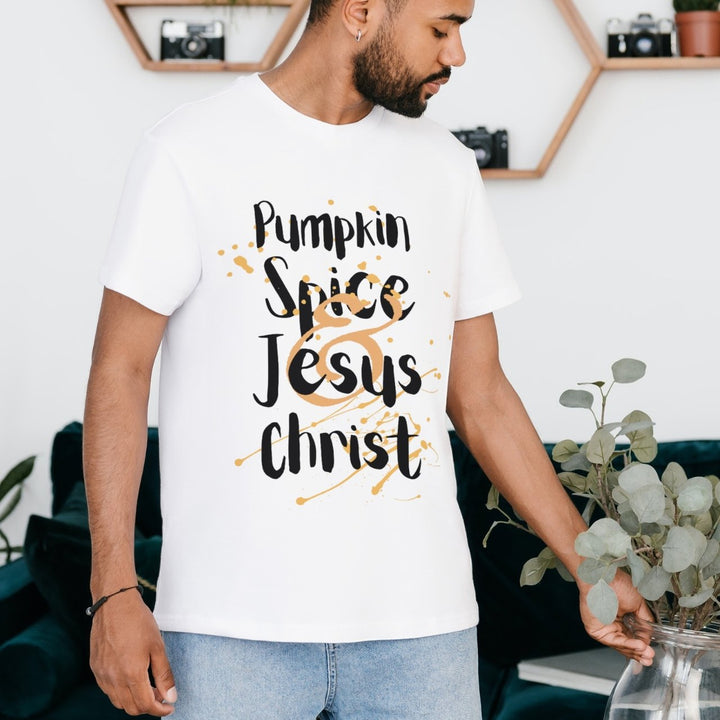 Pumpkin Spice & Jesus Christ Tee - Emerald Promise