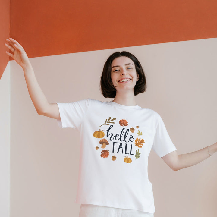 Hello Fall Tee - Emerald Promise