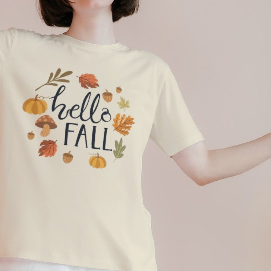 Hello Fall Tee - Emerald Promise